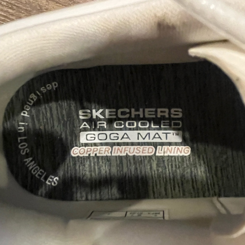 Skechers White Athletic Sneakers W 9 - Picture 4 of 4
